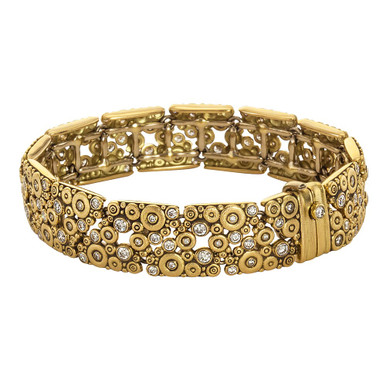 Alex Sepkus 18K and Diamond "Lace" Bracelet B-37D in Gold - Alex Sepkus