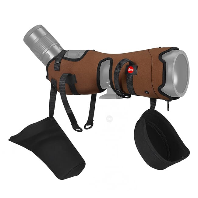 Leica T82 Angled Brown Case 42070, Custom-fit for Leica APO-Televid 82 W spotting scope - Leica