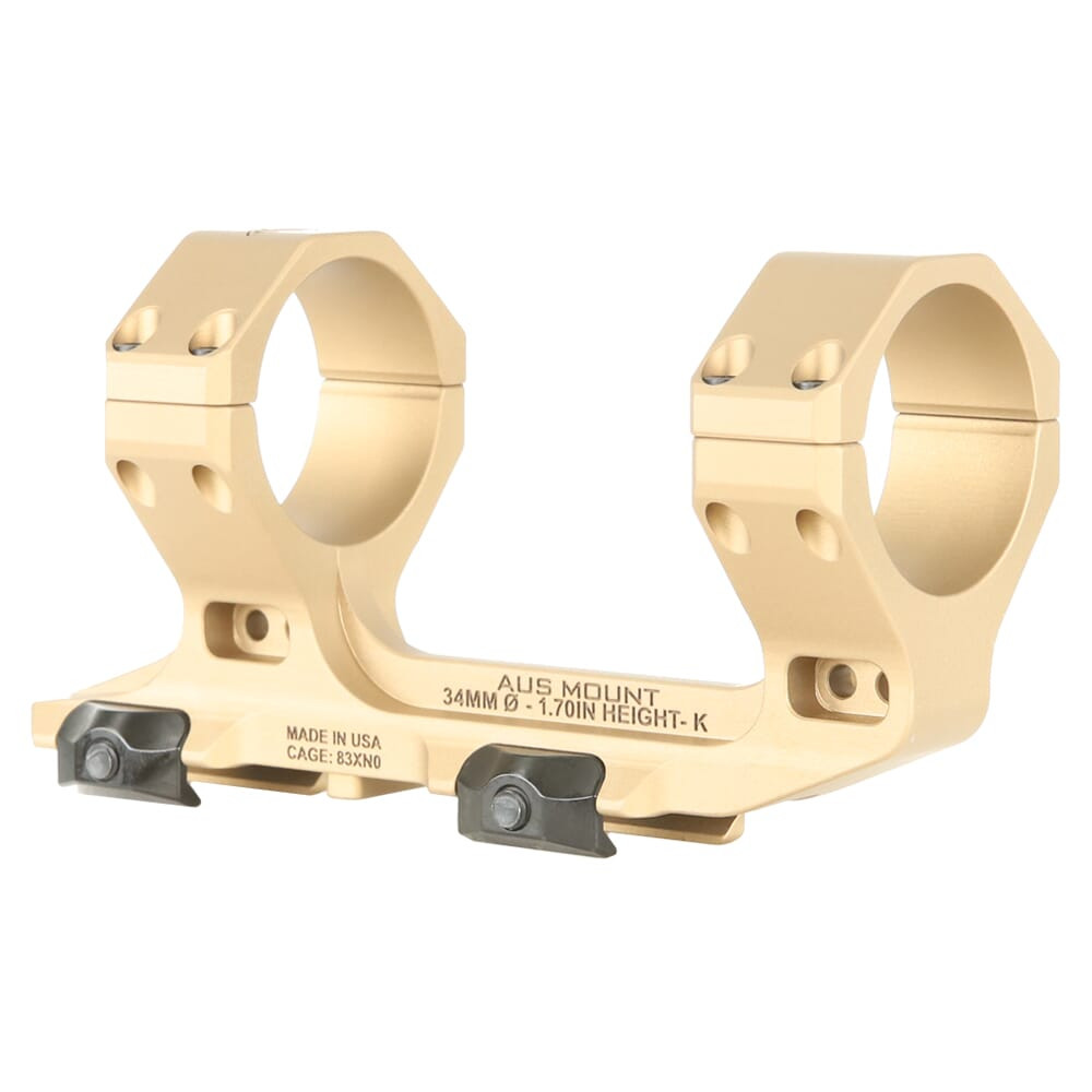 Reptilia AUS 34mm 1.70" Short FDE Optic Mount 100-249 - Reptilia