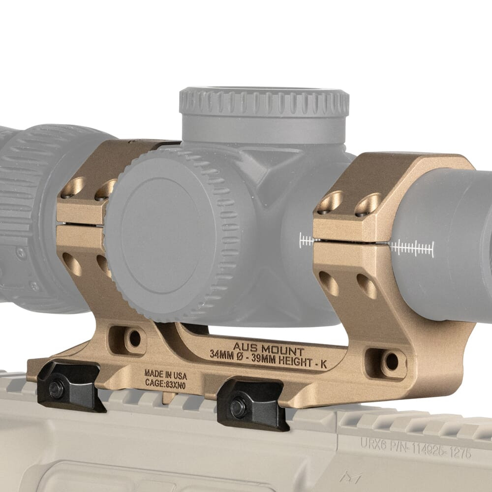 Reptilia AUS 34mm 1.53" Short FDE Optic Mount 100-251 - Reptilia