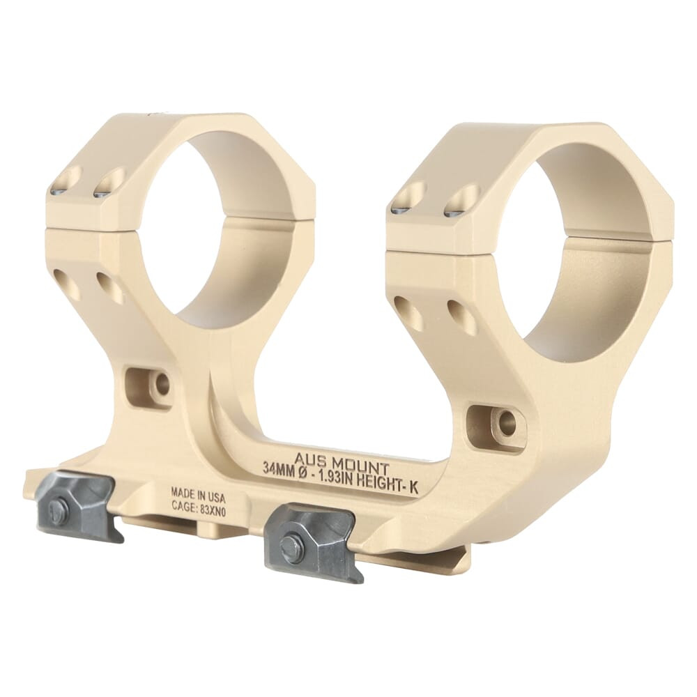 Reptilia AUS 34mm 1.93" Short FDE Optic Mount 100-253 - Reptilia
