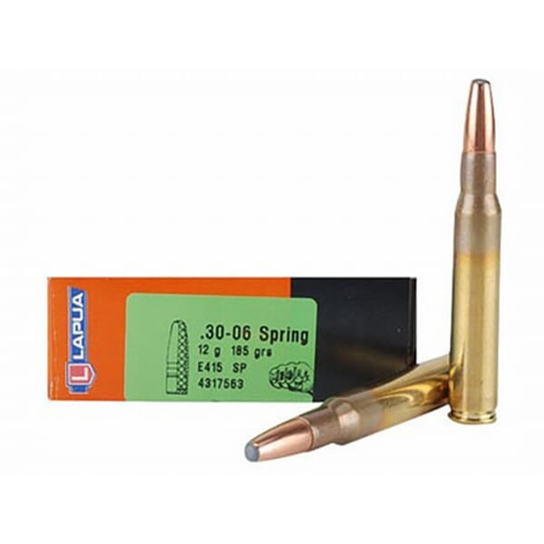 Lapua Lapua 30-06 Springfield 185gr SP Mega Ammo LU4317563 - $43.39 at EuroOptic