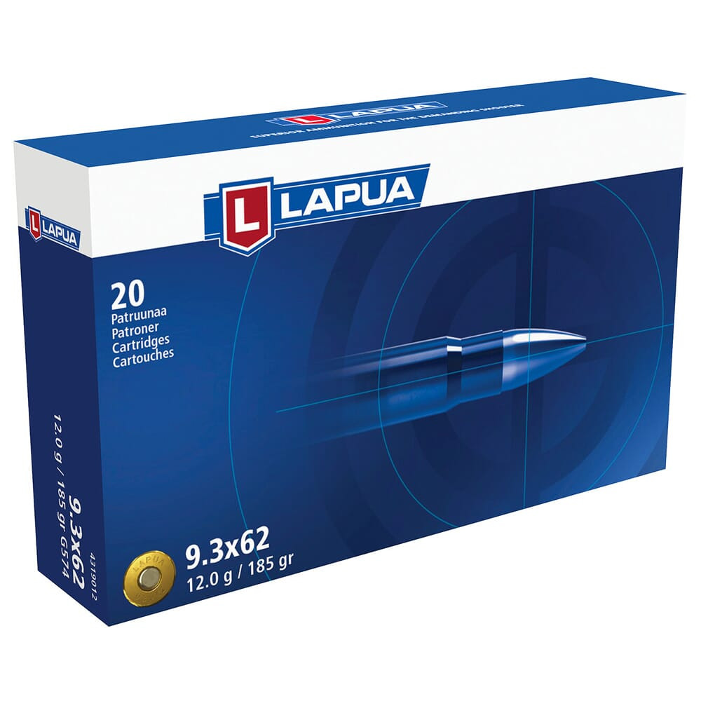 Lapua Lapua 9.3x62 185gr OT Ammo Box of 20 4319012 - $55.99 at EuroOptic