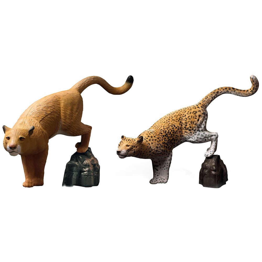 Rinehart Targets Rinehart Leopard w/Rock/Mountain Lion Archery Target 440/442 - Rinehart Targets