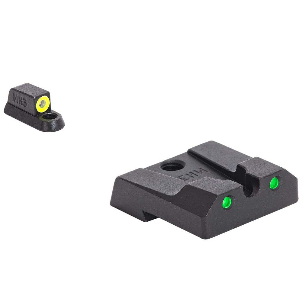 Meprolight USA Meprolight Hyper-Bright CZ P10 Yellow Ring/Green Fixed Pistol Sight Set 477863121 - Meprolight USA