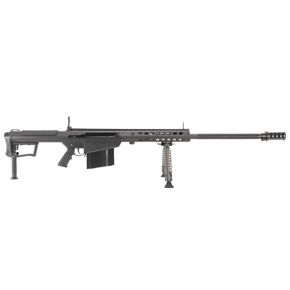 Barrett M107A1 .50 BMG Semi-Auto Rifle System Black Receiver Black 29" Fluted Barrel (Broken Front Sight Spring) Rifle 14085 - USED/MISC