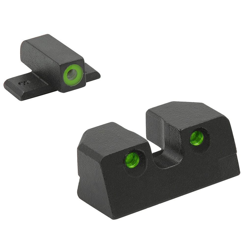 Meprolight USA Meprolight Hyper-Bright IWI Masada Green Ring/Green Fixed Pistol Sight Set 495873111 - Meprolight USA