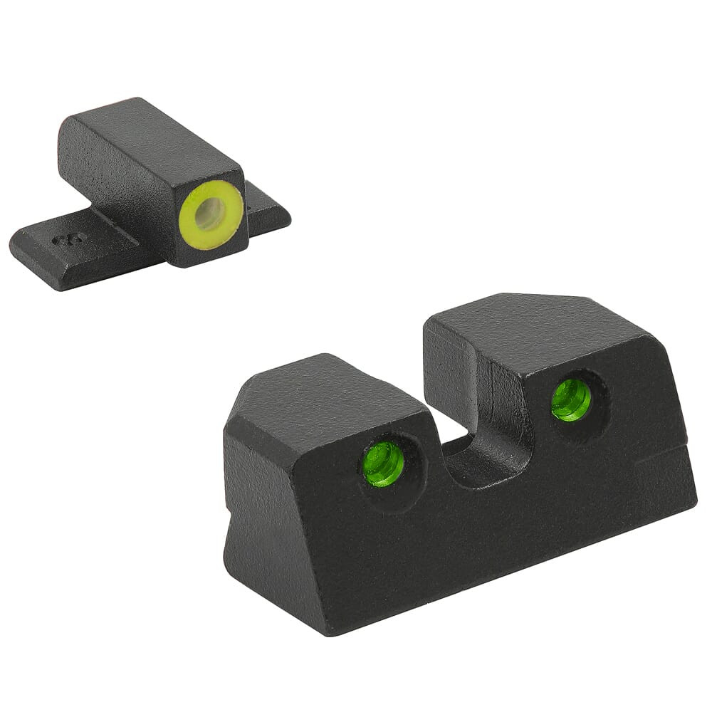 Meprolight USA Meprolight Hyper-Bright IWI Masada Yellow Ring/Green Fixed Pistol Sight Set 495873121 - Meprolight USA