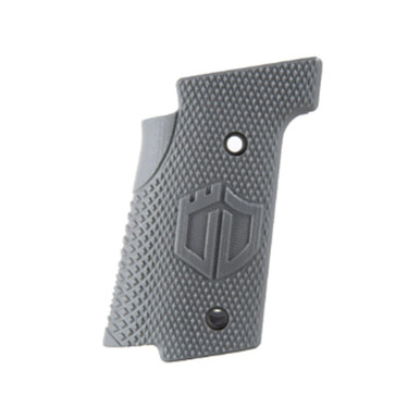 Walther Arms 9mm Q5 SF G10 Thin Grips - Checkered In Solid Gray 5132113 - Walther Arms