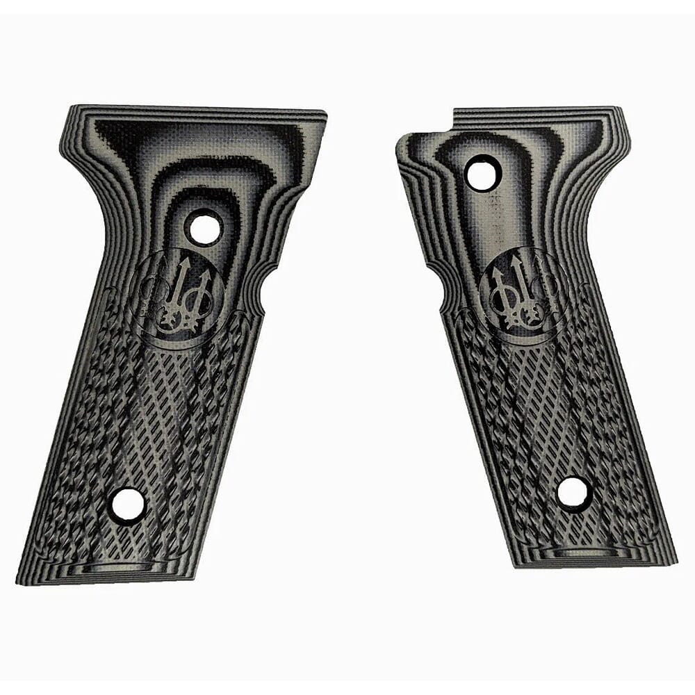Beretta 92X Full Size G10 Black & Grey Grips BER-007-BG-R - Beretta