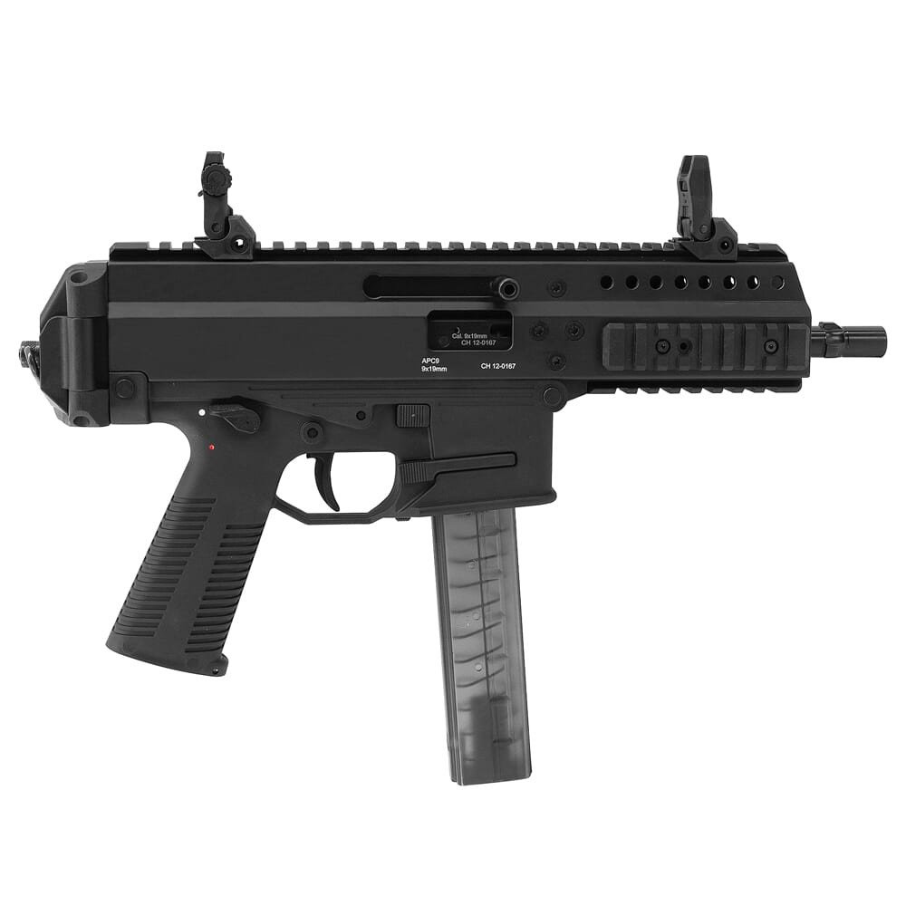 B&T APC9 Classic 9mm Pistol w/Pro Version Flip-Up Sights, (1) 30rd Mag, Cleaning Kit, Sling, and Case BT-36016-Classic - B&T