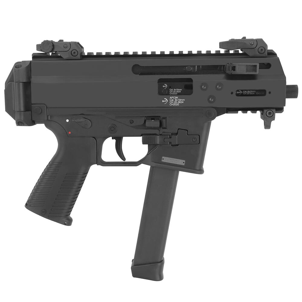 B&T APC9K PRO-G 9mm Pistol w/Glock Lower and Swiss Serial Number BT-36045-G-Swiss - B&T