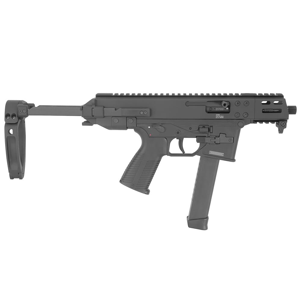 B&T GHM9 Gen II Compact 9mm 4.3" Bbl 30rd Pistol w/Glock Lower, Tailhook & Collapsing Brace BT-450008-G-WB - B&T
