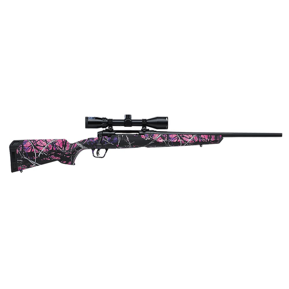 Savage Arms AXIS II XP Compact Muddy Girl .243 Win 20" 1:9.3" Bbl Muddy Girl Camo BA Rifle w/Bushnell Banner 3-9x40mm Scope & (1) 4rd Mag 57100 - Savage Arms