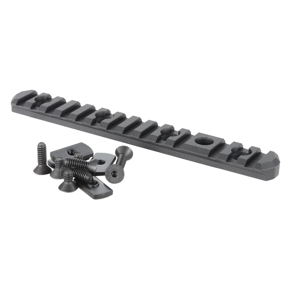 MDT 6.5" Blk Picatinny Rail with QD Sling Cup 102214-BLK in Black - MDT