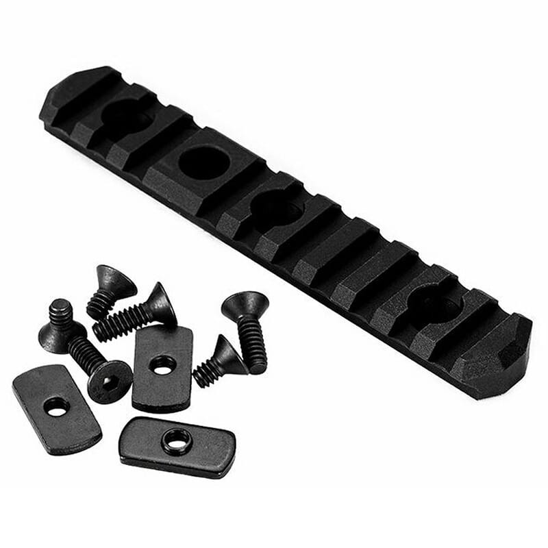 MDT 2.5" Blk Picatinny Rail with QD Sling Cup 102216-BLK in Black - MDT