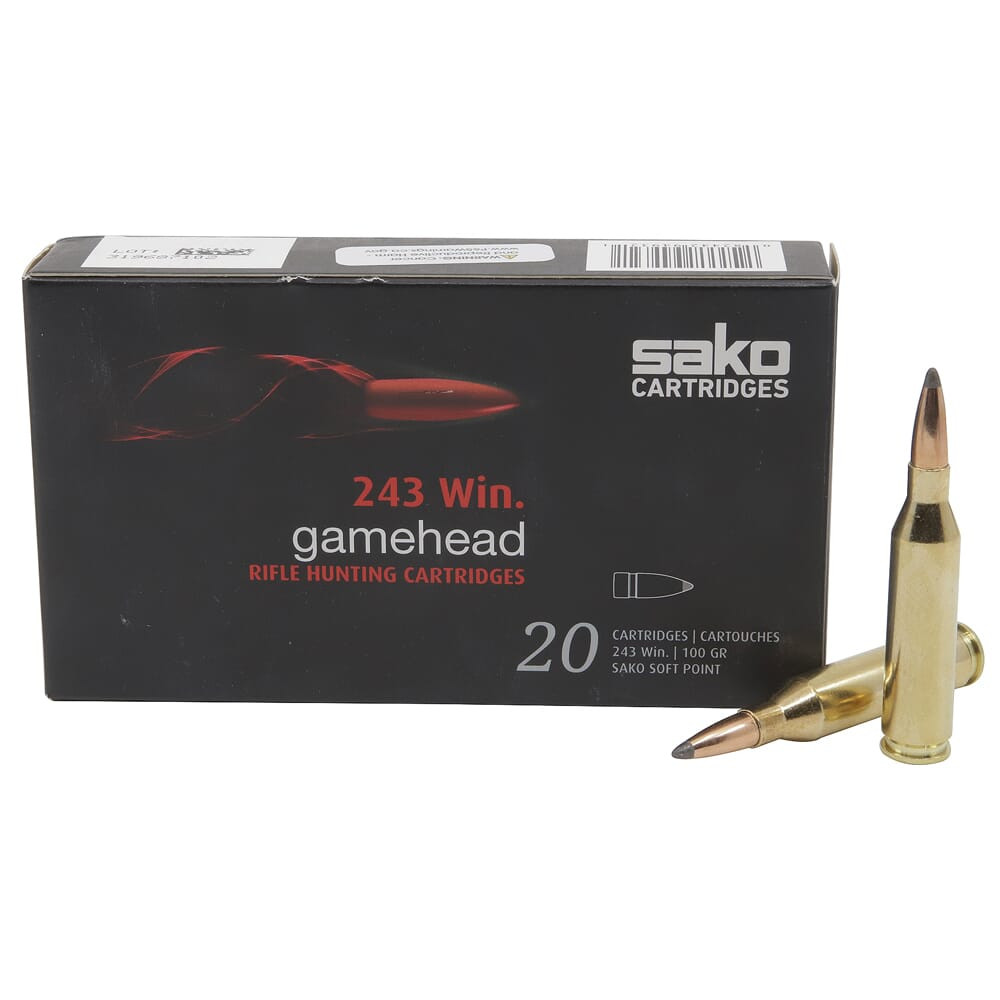 Sako Gamehead .243 Win 100gr Ammunition Box of 20 C615113ESA10XBX - Sako