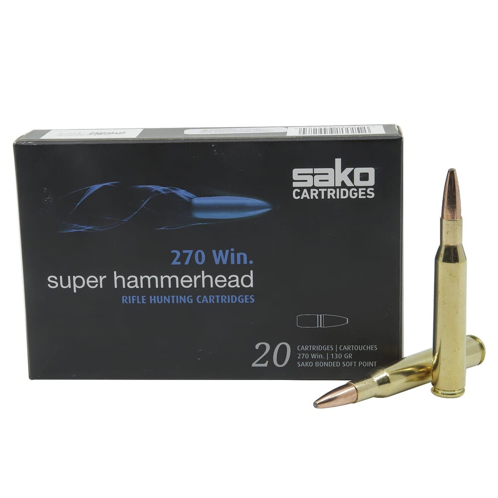 Sako Super Hammerhead .270 Win 130gr Ammunition Box of 20 C621436BSA10XBX - Sako