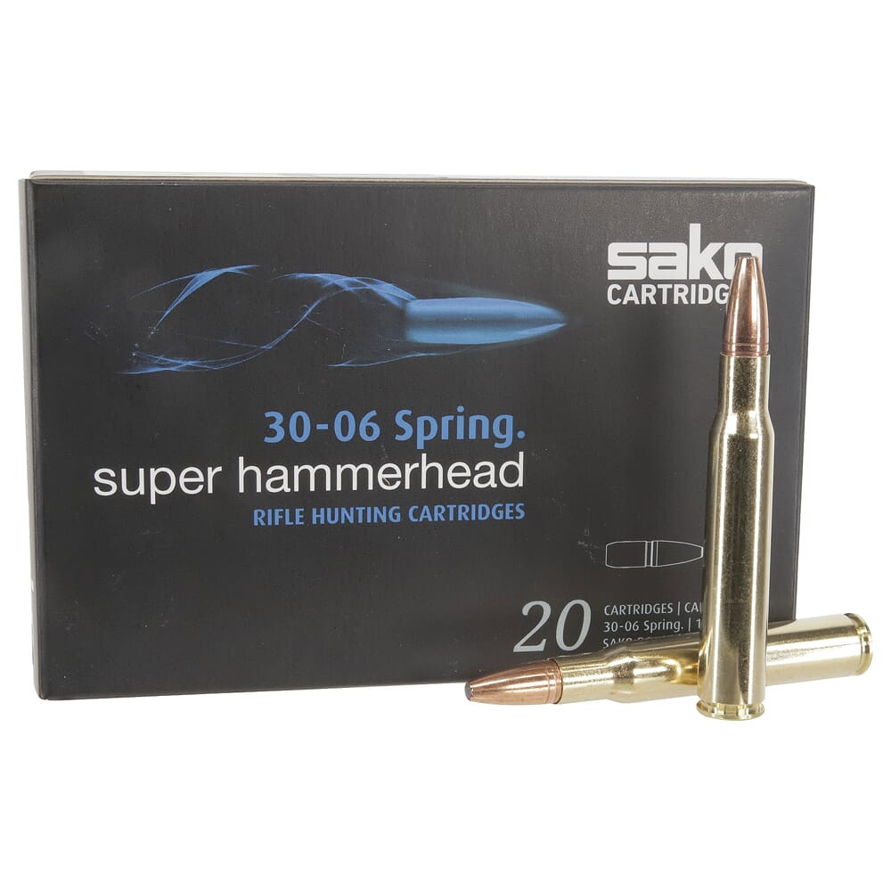 Sako Super Hammerhead .30-06 Sprg 180gr Ammunition Case of 200 C631236ASA10X - Sako