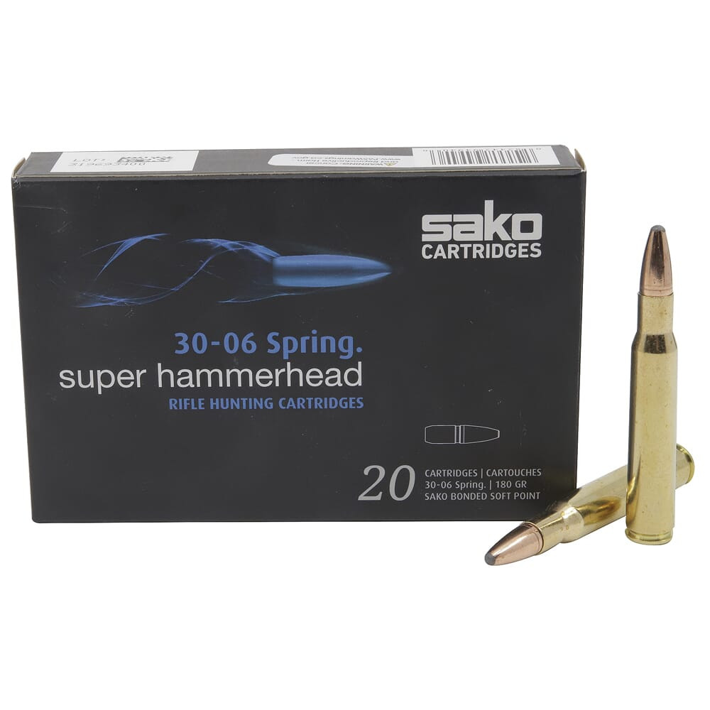 Sako Super Hammerhead .30-06 Sprg 180gr Ammunition Box of 20 C631236ASA10XBX - Sako