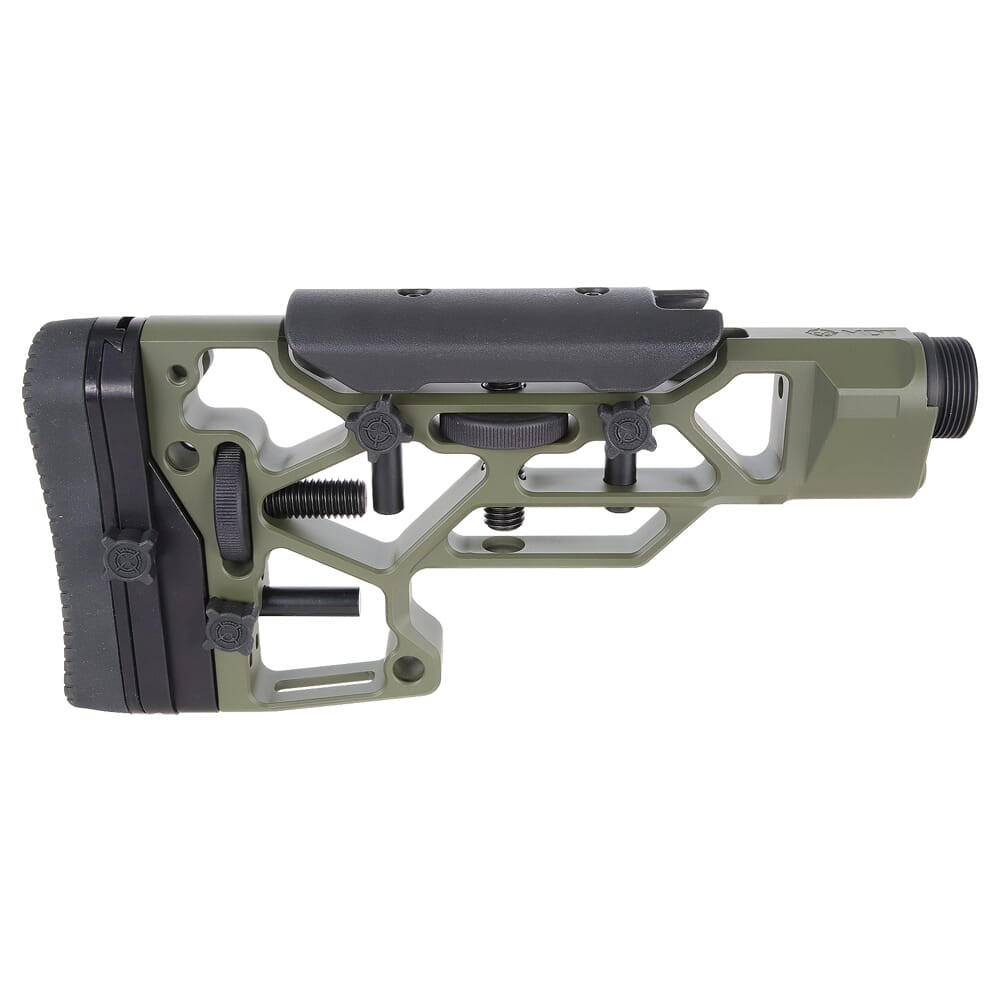 MDT Fixed SRS Short ODG Skeleton Buttstock 103440-ODG in Olive Drab Green - MDT