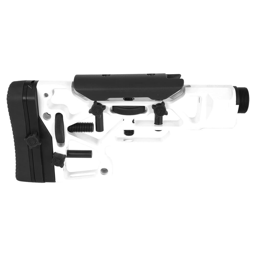 MDT Fixed SRS Short Wht Skeleton Buttstock 103440-WHT in White - MDT