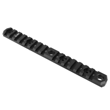 MDT M LOK 7.0" 15 Slots Blk Picatinny Rail 103457-BLK in Black - MDT