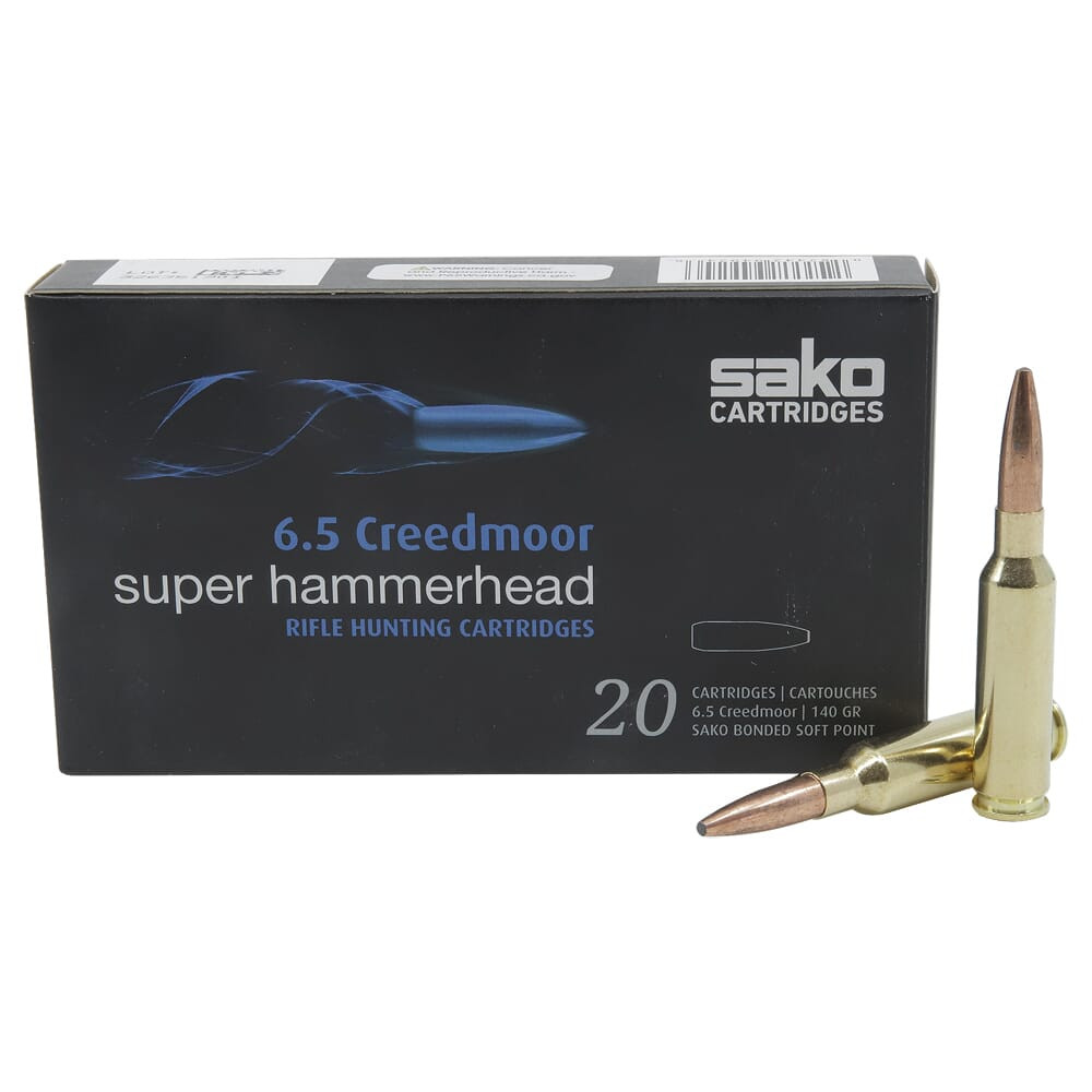 Sako Super Hammerhead 6.5 Creedmoor 140gr Ammunition Box of 20 C663436HSA10XBX - Sako