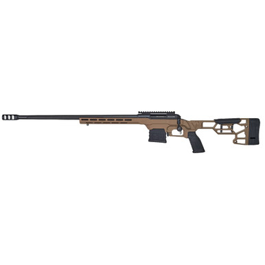 Savage Arms 110 Precision LH 6.5 Creedmoor 24" 1:8" 5R 5/8x24 Bbl FDE Left Hand BA Rifle w/(1) 10rd Mag 57696 - Savage Arms