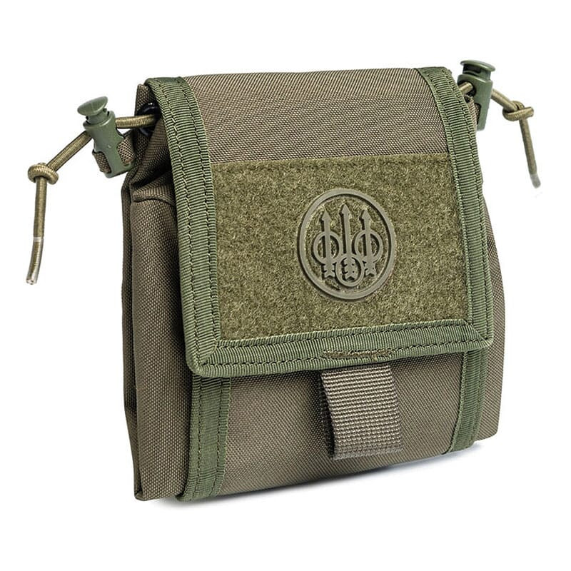 Beretta Green Stone Foldable Dump Pouch CA241001890707UNI, 4" Large x 4.5" W x 8.5" H - Beretta