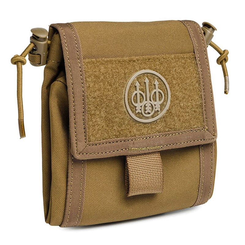 Beretta Coyote Brown Foldable Dump Pouch CA24100189087ZUNI, 4" Large x 4.5" W x 8.5" H - Beretta