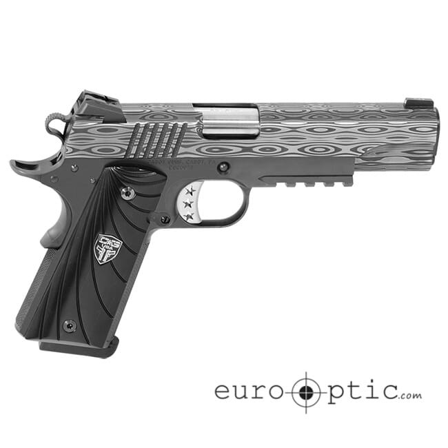 Cabot Guns Cabot - The Ultimate Bedside Tactical Government 5" Ebony Fibonacci Grips Low Mount Adjustable Rear Sight Tritium Pistol - Cabot Guns