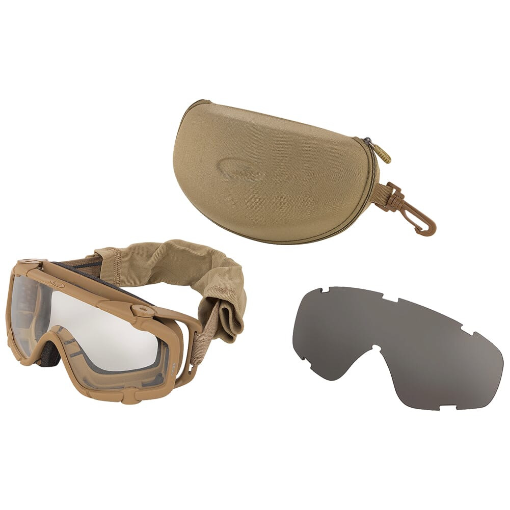 Oakley SI Ballistic Goggle Terrain Tan UPLC (MCEPS Class 2A) w/Grey Lenses 53-114 - Oakley