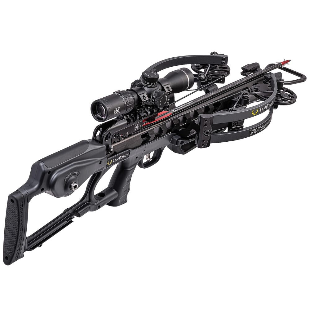 TenPoint Crossbows TenPoint Vapor RS470 Crossbow w/ACUslide, EVO-X Elite Scope, Elite Pkg, & Hard Case, Graph Gry CB20004-1399 in Graphite - TenPoint Crossbows
