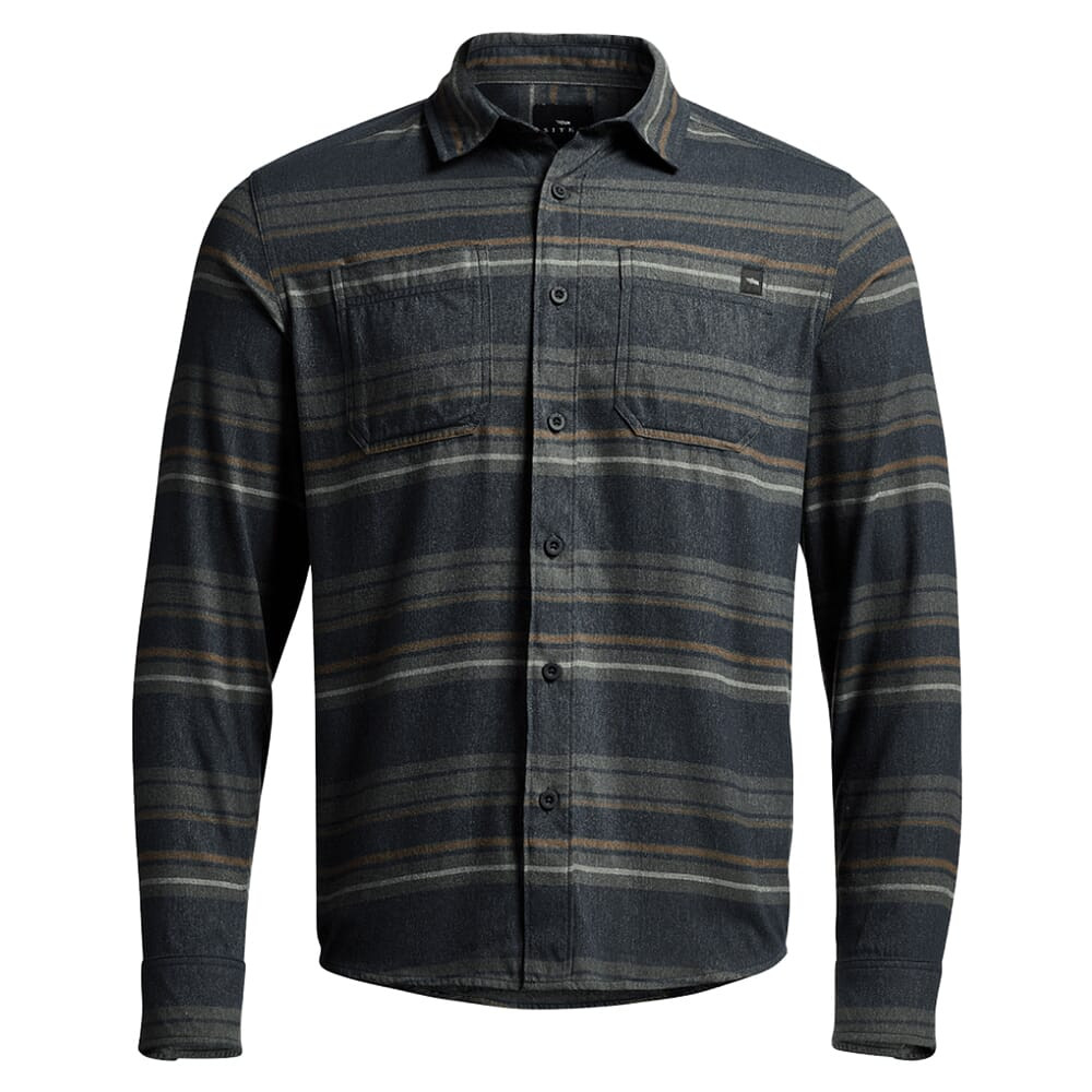 Sitka Gear Grange Flannel Shale Gray Stripe XX Large 600071-SHS-XXL Top - Sitka Gear