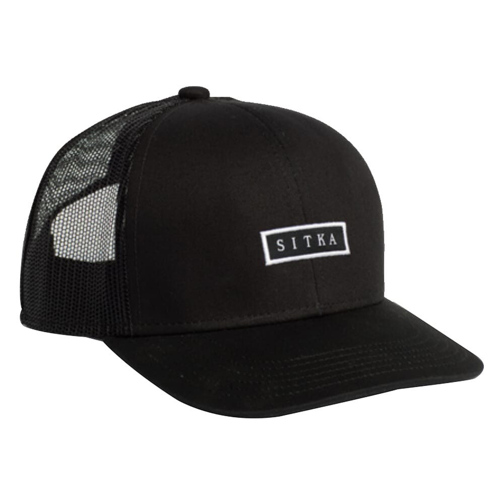 Sitka Gear Foundation Mid Pro Trucker Hat Sitka Black One Size Fits All 600098-BK-OSFA - Sitka Gear