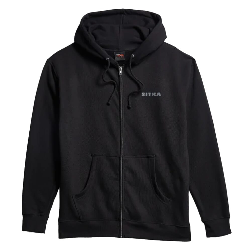 Sitka Gear Cedar Rub Zip Hoody Black Medium 600119-BK-M - Sitka Gear