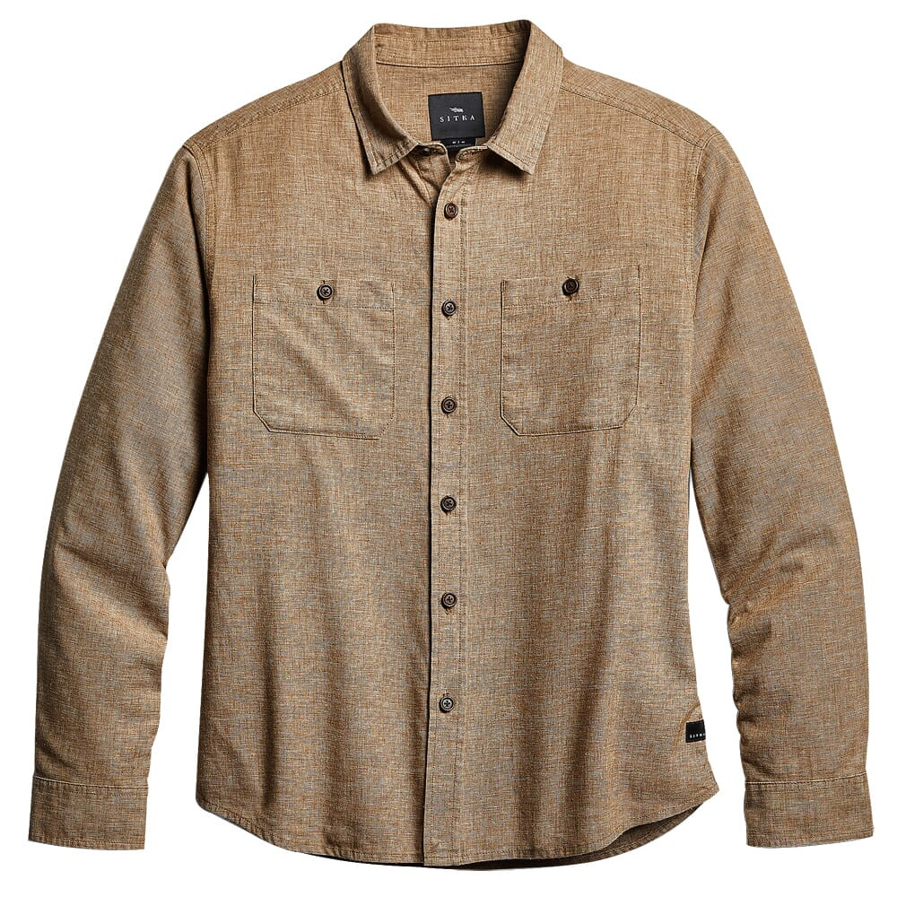 Sitka Gear Ambary LS Lt Wt Shirt Woven Coyote Heather Large 600068-CYH-L - Sitka Gear