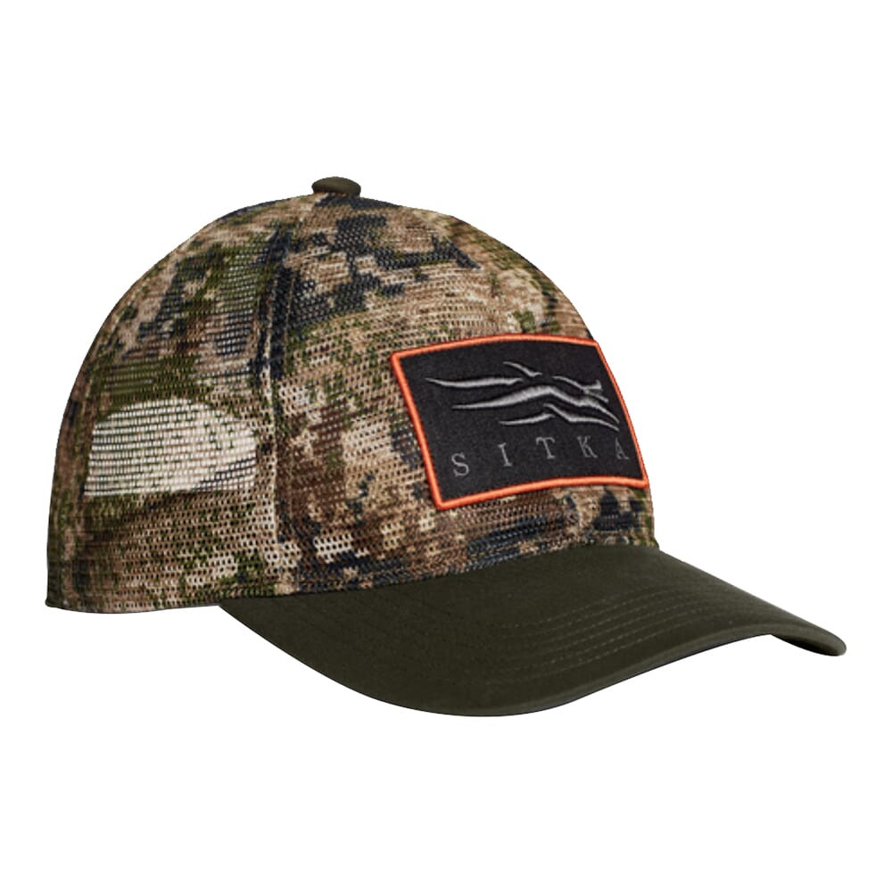 Sitka Gear Big Game Subalpine/Deep Lichen Icon Optifade Mesh Mid Pro Trucker Hat Deep Lichen One Size Fits All 600232-DLSA-OSFA in Optifade Subalpine - Sitka Gear