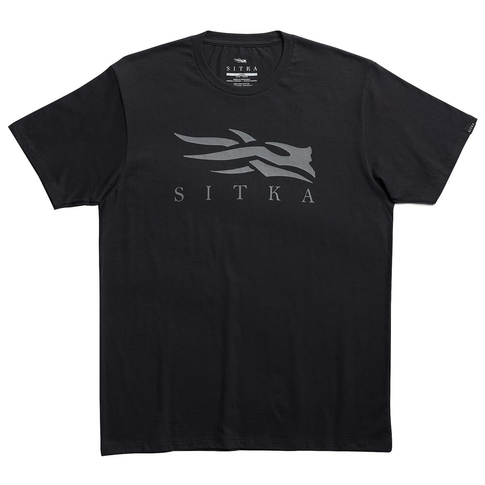 Sitka Gear Icon T-Shirt Black Charcoal Large 600087-BKCH-L Top - Sitka Gear
