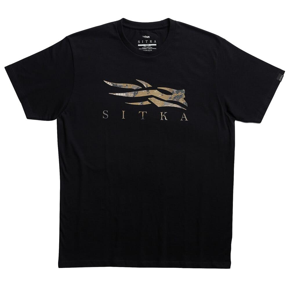Sitka Gear Optifade Icon T-Shirt Black Timber Large 600091-BKTM-L Top - Sitka Gear