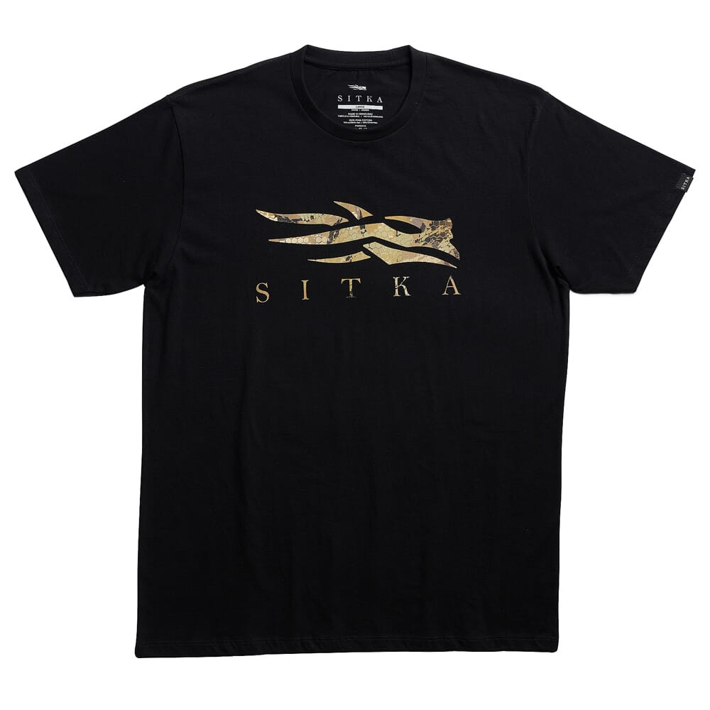 Sitka Gear Optifade Icon T-Shirt Black Waterfowl Small 600091-BKWL-S Top - Sitka Gear