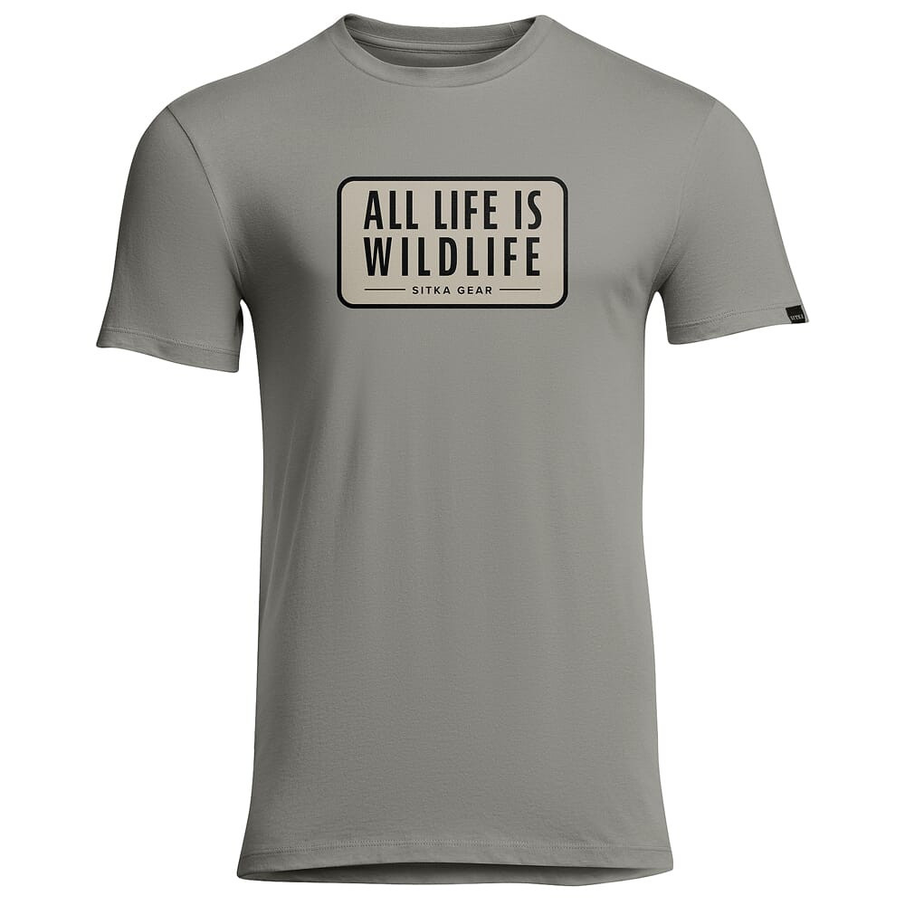 Sitka Gear All Wildlife T-Shirt Field Gray Medium 600224-FIG-M Top - Sitka Gear