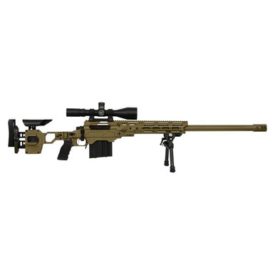 aa no mfr Caliber: 375 Cheytac Complete weight 26 pounds Barrel Make, Length, Twist: Brux, 29: 1:11 Action: Stiller Tac-408 Chassis: Cadex Dual - aa no mfr