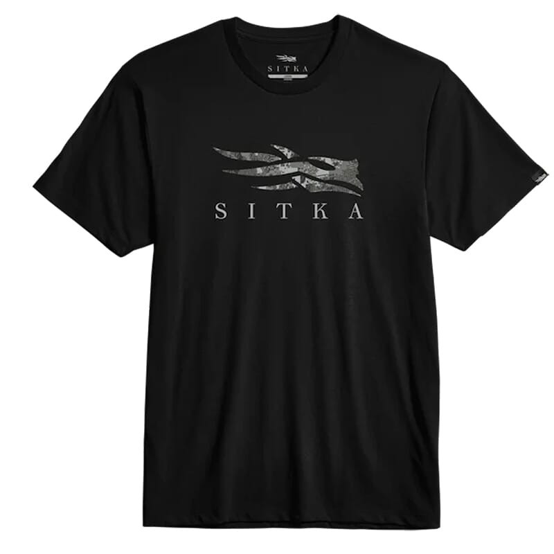 Sitka Gear Icon Optifade T-Shirt Black Elevated II Small 600302-BKEV-S Top - Sitka Gear