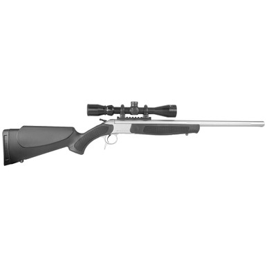 CVA FFL CVA Scoped Scout TD .44 Rem Mag 22" 1:20" Bbl Stainless/Black Take-Down Single Shot Rifle w/3-9x40 KONUSPRO & Case CR4431SSC - CVA FFL