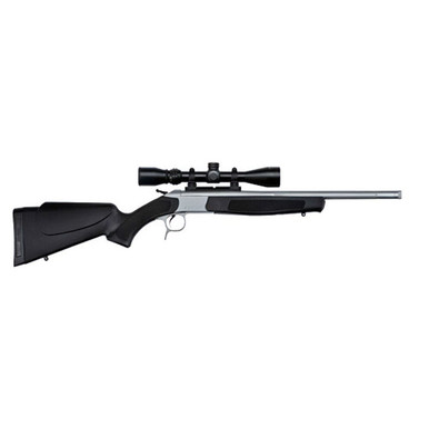 CVA FFL CVA Scoped Scout TD Compact .350 Legend 20" 1:16" 5/8x24" Bbl Stainless/Black Take-Down Single Shot Rifle w/3-9x40 KONUSPRO & Case CR4821SSC - CVA FFL