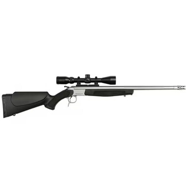 CVA FFL CVA Scoped Scout TD .450 Bushmaster 25" 1:24" M18x1" Bbl Stainless/Black Take-Down Single Shot Rifle w/3-9x40 KONUSPRO & Case CR4830SSC - CVA FFL