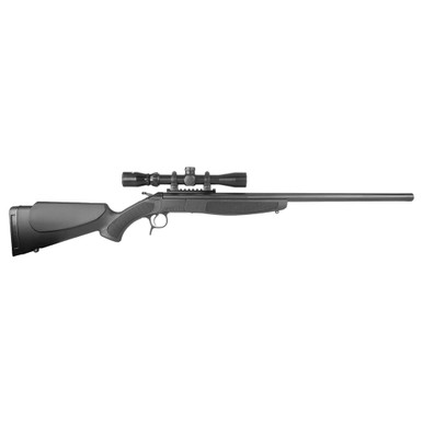 CVA FFL CVA Scoped Scout .35 Whelen 25" 1:14" Bbl Blued/Black Single Shot Rifle w/Mounted KONUS Scope CR4911SC - CVA FFL