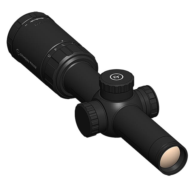 Crimson Trace Optics CTA-2104 2 Series Tactical Riflescope 1-4x24mm MOA/MOA FFP with SR3-MOA with Illuminated Reticle - Crimson Trace